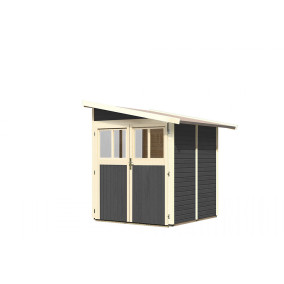  Karibu | Aanbouw Wandlitz 2 | Terragrijs 202931-10